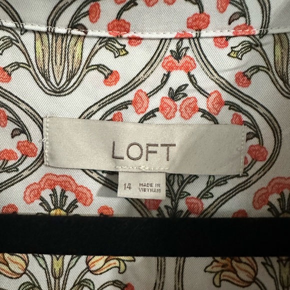 LOFT NWT Shirtdress Size 14. - Picture 7 of 8